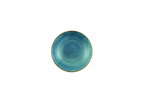 Assiette coupe rond Raw Teal porcelaine Ø 16,5 cm Stonecast Raw Churchill
