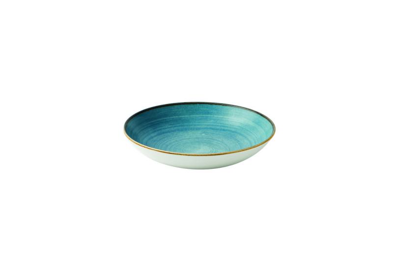 Assiette coupe rond Raw Teal porcelaine Ø 16,5 cm Stonecast Raw Churchill