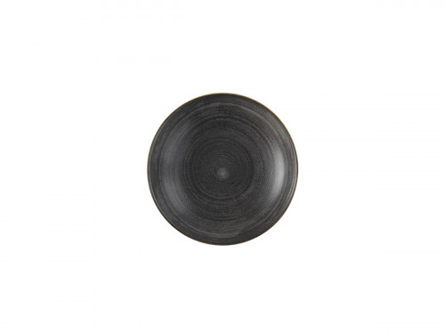 Assiette creuse rond Raw Black porcelaine Ø 24,8 cm Stonecast Raw Churchill