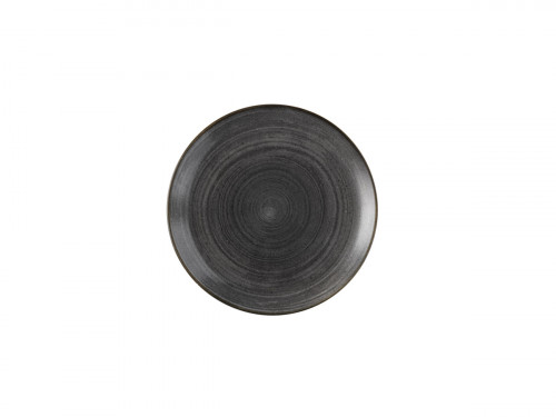 Assiette coupe rond Raw Black porcelaine Ø 16,5 cm Stonecast Raw Churchill