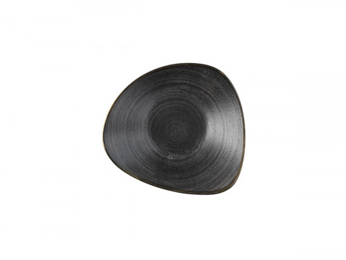 Bol triangulaire Raw Black porcelaine 18,5 cm Stonecast Raw Churchill
