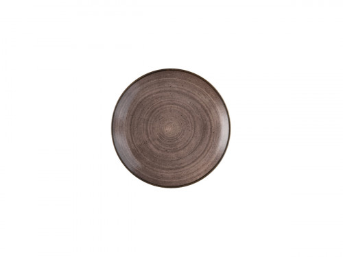 Assiette coupe rond Raw Brown porcelaine Ø 26 cm Stonecast Raw Churchill