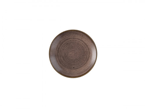 Assiette coupe rond Raw Brown porcelaine Ø 16,5 cm Stonecast Raw Churchill