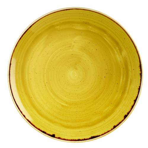Assiette coupe rond Mustard porcelaine Ø 32,4 cm Stonecast Churchill