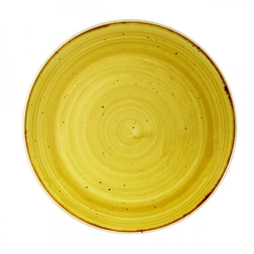 Assiette coupe rond Mustard porcelaine Ø 16,5 cm Stonecast Churchill