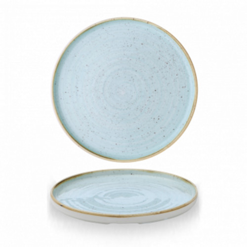 Assiette plate organique rond duck egg porcelaine Ø 26,4 cm Stonecast Churchill