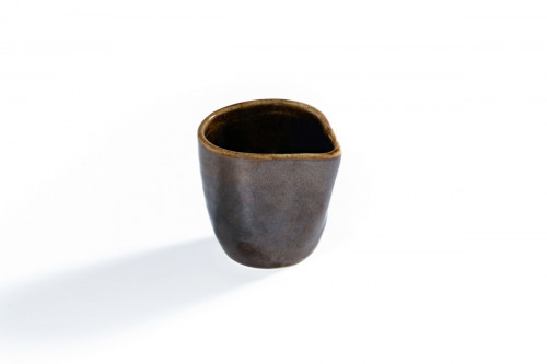 Pot à sauce triangulaire Or porcelaine 6,4 cm Tama Astera