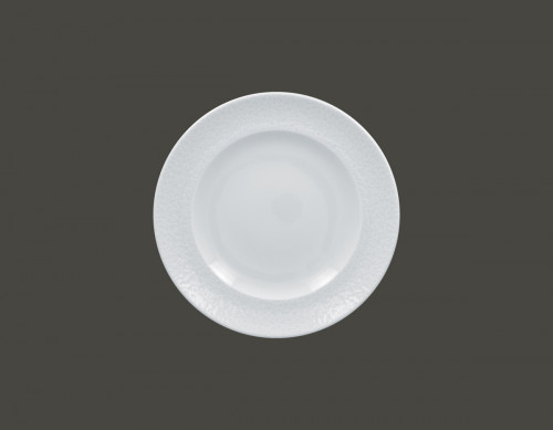 Assiette plate rond blanc porcelaine Ø 23,9 cm Charm+ Rak