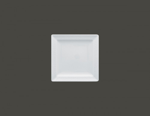 Assiette plate carré blanc porcelaine Ø 0 cm 17,2 cm Charm+ Rak