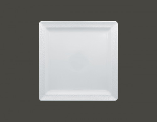 Assiette plate carré blanc porcelaine Ø 0 cm 27,5 cm Charm+ Rak