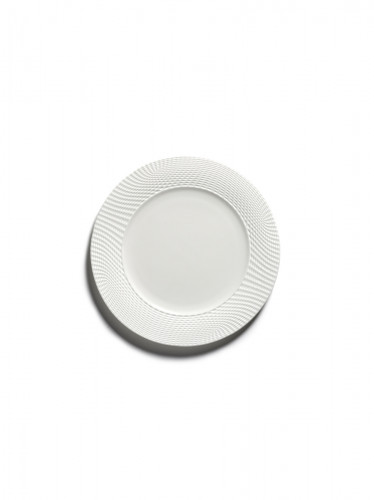 Assiette plate rond blanc porcelaine Ø 18 cm Nido Serax