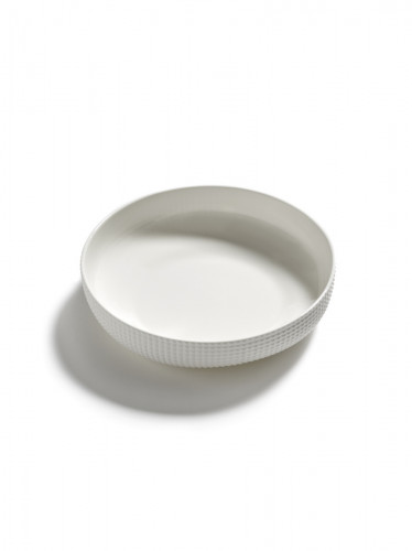 Plat rond blanc porcelaine Ø 21 cm Nido Serax