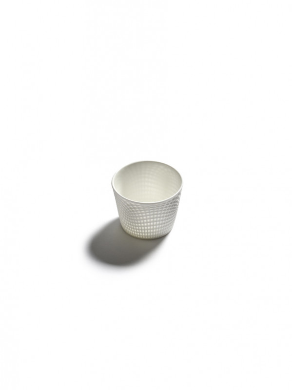 Tasse à café rond blanc porcelaine bone china Ø 8 cm Nido Serax