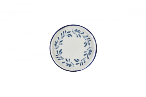 Assiette plate rond blanc porcelaine Ø 21 cm Harvest Mediterranean Dudson