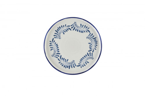 Assiette plate rond blanc porcelaine Ø 26 cm Harvest Mediterranean Dudson