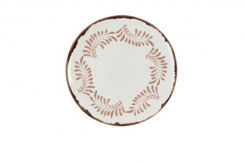 Assiette plate irrégulier blanc porcelaine Ø 29 cm Harvest Mediterranean Dudson