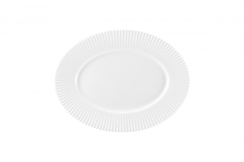 Plat ovale blanc porcelaine bone china 33,6 cm Spectra Rak