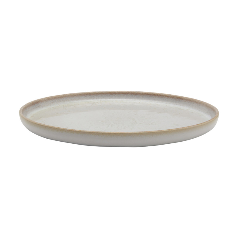 Assiette plate rond beige grès Ø 28 cm Sand Accolade