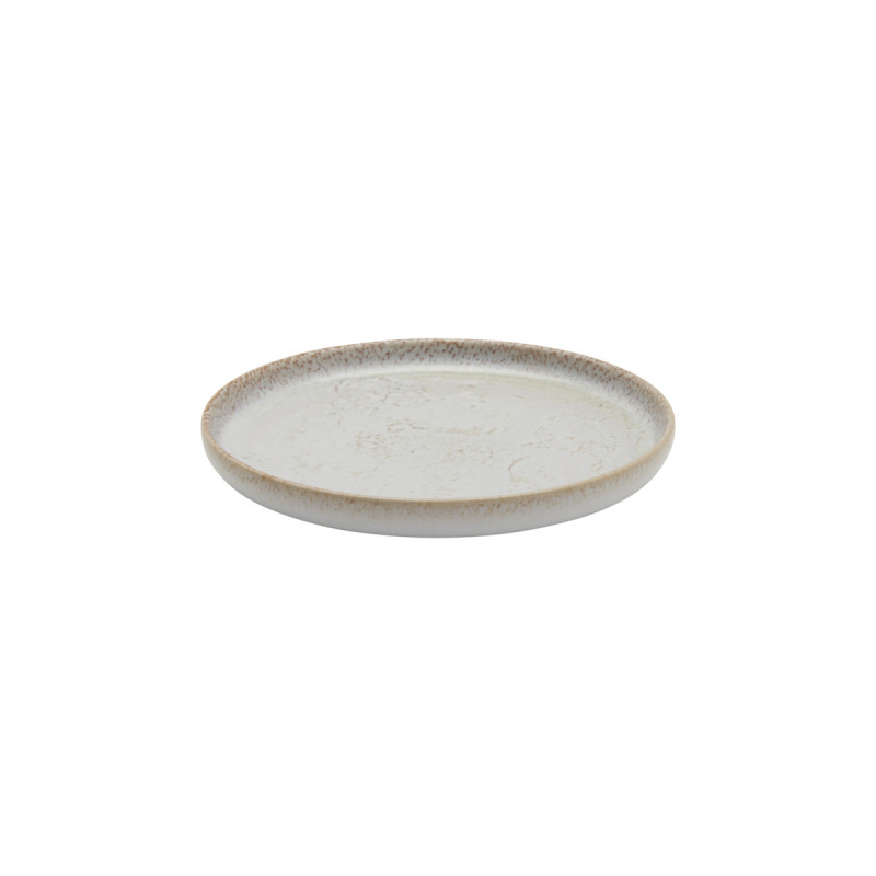 Assiette plate rond beige grès Ø 17 cm Sand Accolade