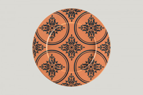 Assiette plate rond Tero Décor Ostia porcelaine Ø 32,5 cm Earth Rak