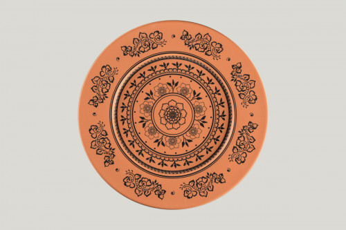 Assiette plate rond Tero Décor Alexandria porcelaine Ø 32,5 cm Earth Rak