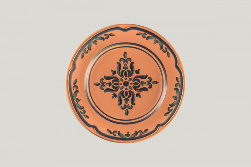 Assiette plate rond Tero Décor Ostia porcelaine Ø 28,9 cm Earth Rak