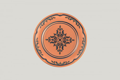 Assiette plate rond Tero Décor Ostia porcelaine Ø 27 cm Earth Rak