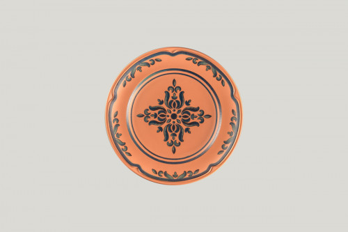 Assiette plate rond Tero Décor Ostia porcelaine Ø 23,7 cm Earth Rak