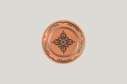 Assiette plate rond Tero Décor Ostia porcelaine Ø 20,7 cm Earth Rak