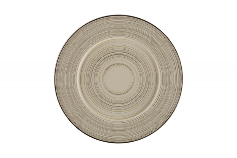 Assiette plate rond Argila Décor Epura porcelaine Ø 32,5 cm Earth Rak