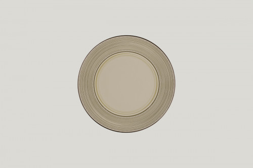 Assiette extra plate rond Argila Décor Larissa porcelaine Ø 23,6 cm Earth Rak