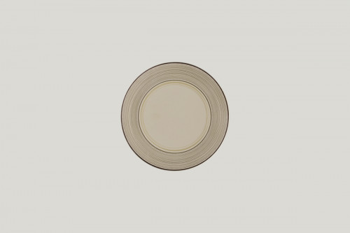 Assiette extra plate rond Argila Décor Larissa porcelaine Ø 18,7 cm Earth Rak