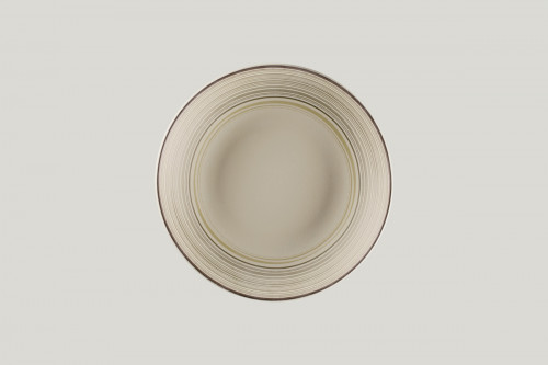 Assiette coupe creuse rond Argila Décor Larissa porcelaine Ø 26,1 cm Earth Rak