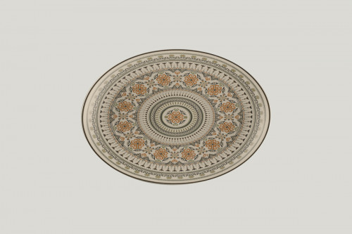 Plat ovale Argila Décor Genoa porcelaine 32 cm Earth Rak