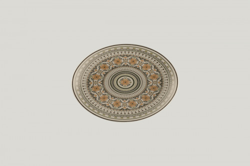 Plat ovale Argila Décor Genoa porcelaine 26 cm Earth Rak