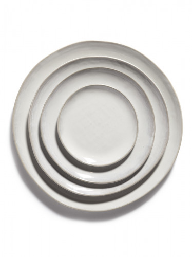 Assiette coupe plate rond écru grès 14,5x14,5 cm La Mère Serax