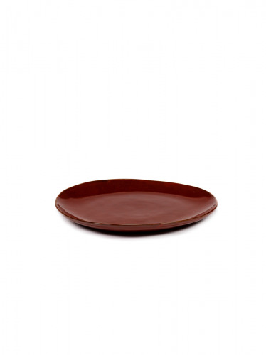 Assiette coupe plate rond Venetian red grès 25x25 cm La Mère Serax