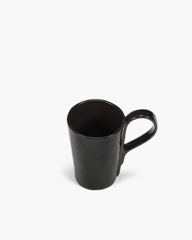 Mug rond ébène grès 12 cm La Mère Serax