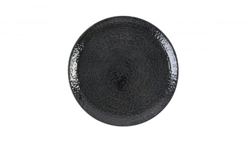Assiette coupe plate rond noir porcelaine Ø 28,8 cm Chroma Churchill