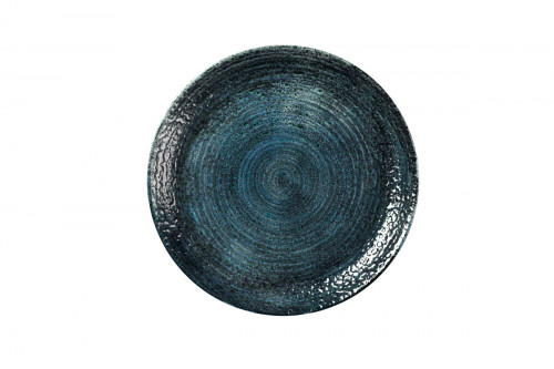 Assiette coupe plate rond bleu porcelaine Ø 28 cm Chroma Churchill
