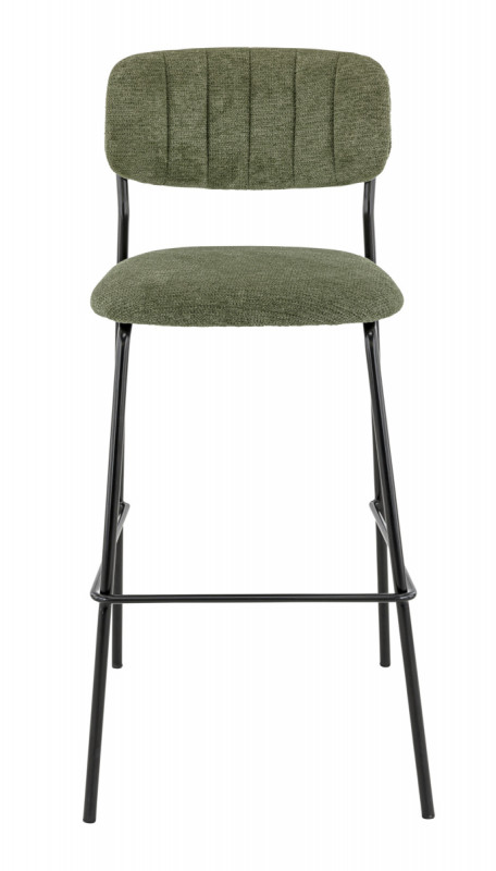 Tabouret de bar d'intérieur vert 108x51x55 cm Auguste