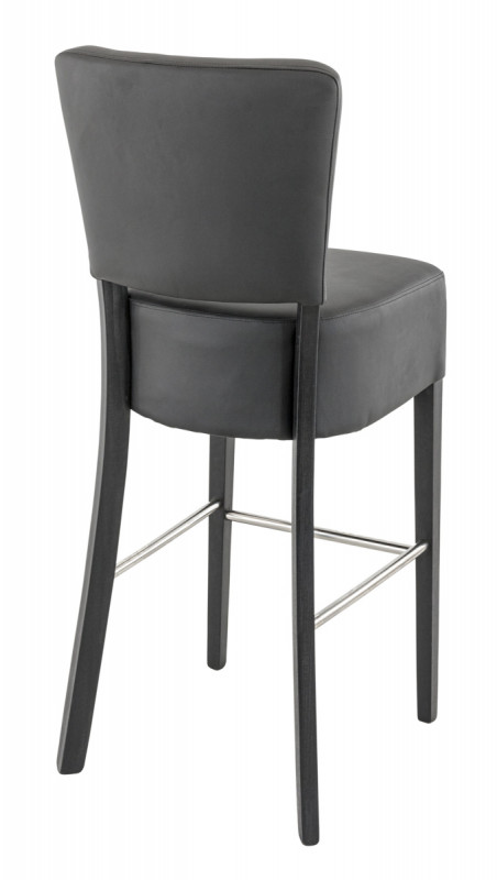 Tabouret de bar d'intérieur noir 105x45x55 cm Floriane 2