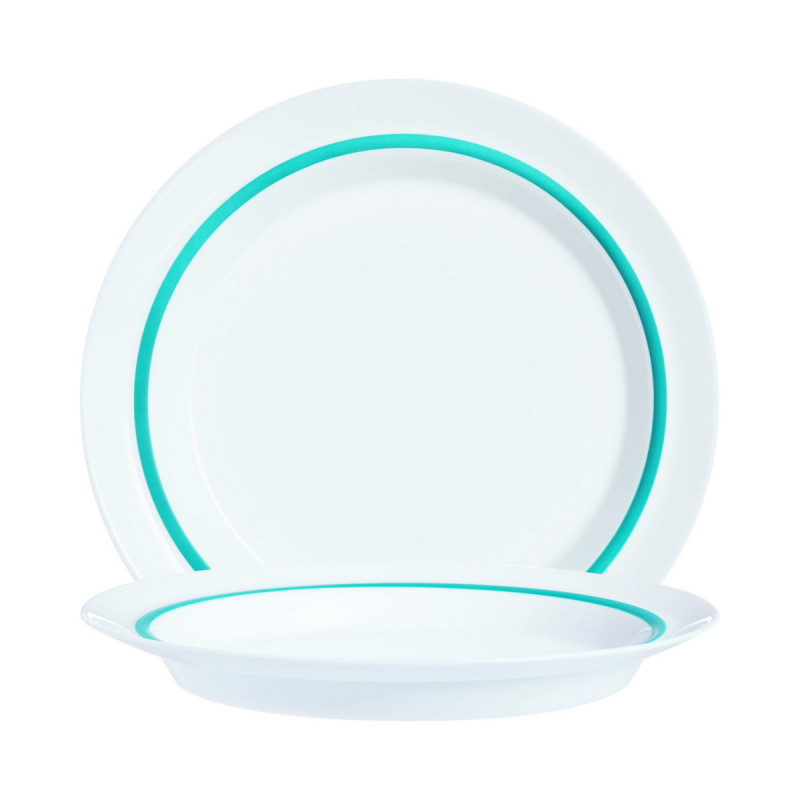 Assiette rond blanc verre opal Ø 23,5 cm Autonomy Arcoroc