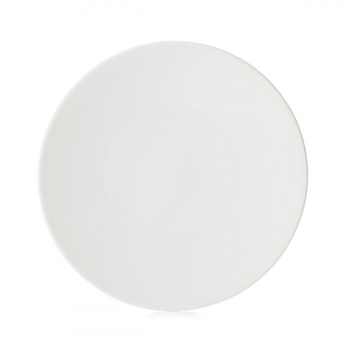 Assiette coupe plate rond Blanc albâtre porcelaine Ø 31,5 cm Madeleine Revol