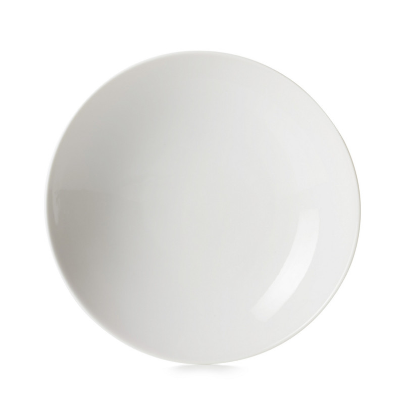 Assiette coupe creuse rond Blanc albâtre porcelaine Ø 24 cm Madeleine Revol