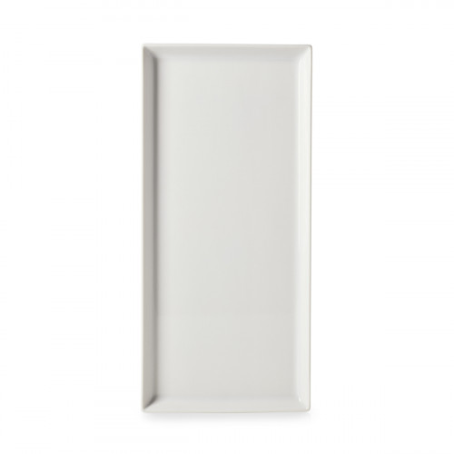 Assiette coupe plate rectangulaire Blanc albâtre porcelaine 32,5x15 cm Madeleine Revol