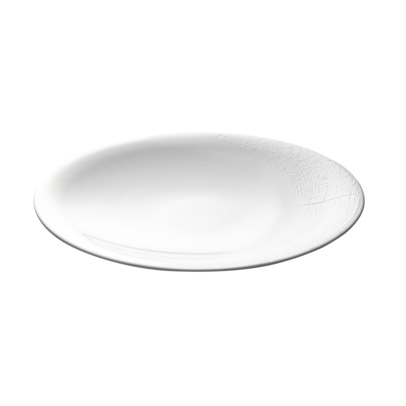 Assiette à pain rond blanc porcelaine de limoges Ø 14 cm Supernature Degrenne