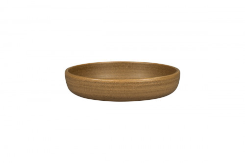Assiette coupe creuse rond Autumn Brown porcelaine Ø 19,8 cm Selva Rak