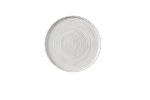 Assiette coupe plate rond Canvas grey porcelaine vitrifiée Ø 26 cm Stonecast Churchill