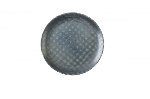 Assiette coupe plate rond bleu porcelaine vitrifiée Ø 26 cm Astro Churchill